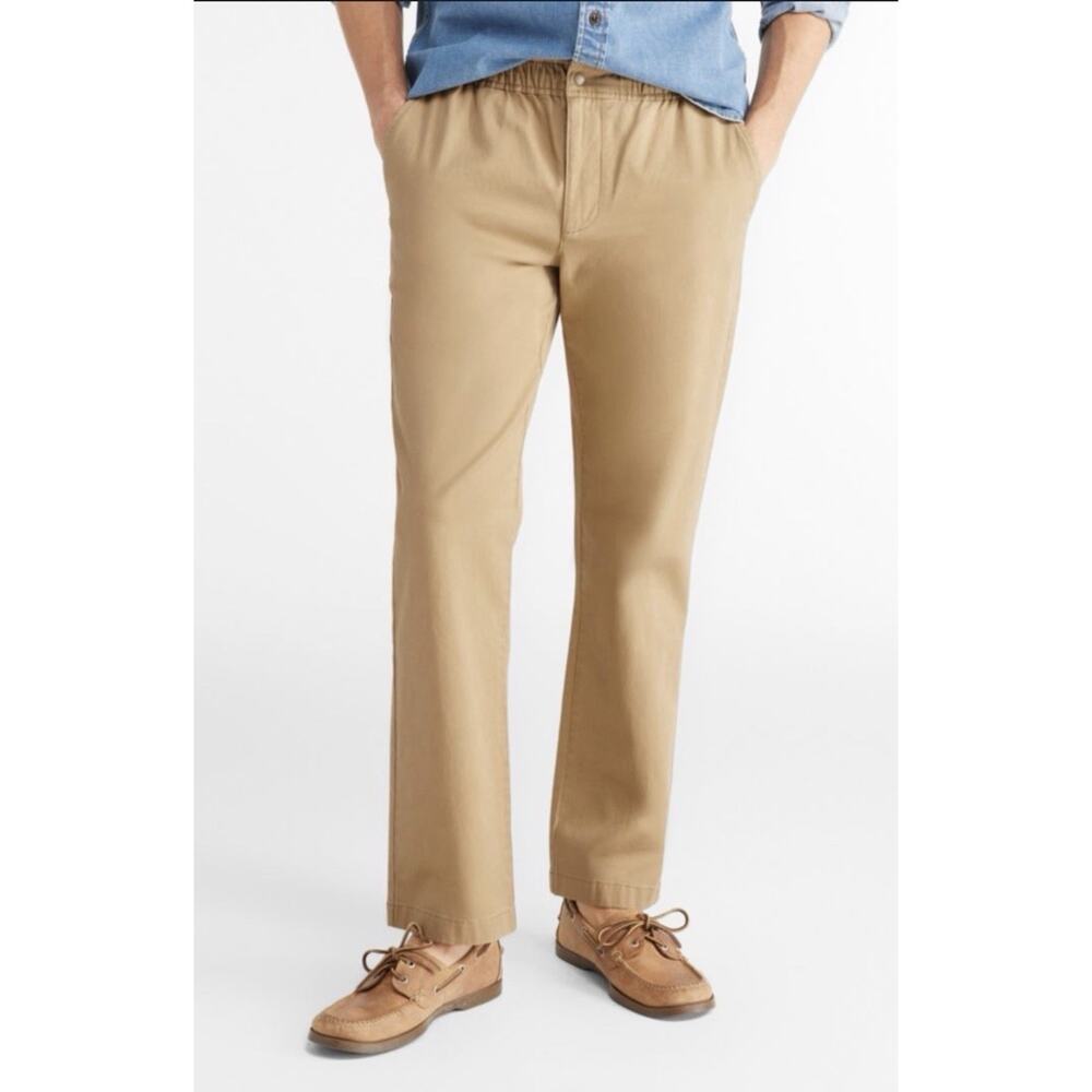 LL Bean Lake washed Khaki Pants In Gray 36x29 Preppy Classic